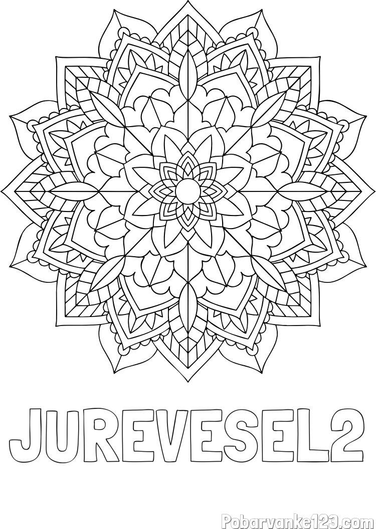 Pobarvanka imena JUREVESEL2 in Čudovita pobarvanka mendale