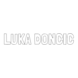 Online izdelana pobarvanka - Pobarvanka imena LUKA DONČIČ