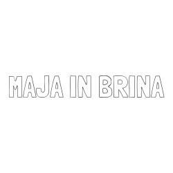 Online izdelana pobarvanka - Pobarvanka imena MAJA IN BRINA