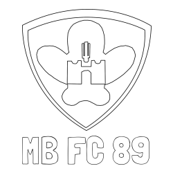 Online izdelana pobarvanka - Pobarvanka imena MB FC 89 in pobarvanka NK Maribor (grb)