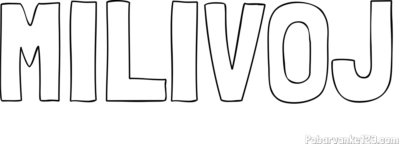 Pobarvanka imena MILIVOJ