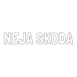 Online izdelana pobarvanka - Pobarvanka imena NEJA ŠKODA