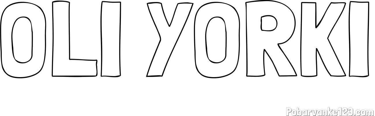 Pobarvanka imena OLI YORKI
