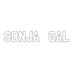 Online izdelana pobarvanka - Pobarvanka imena SONJA   GAL
