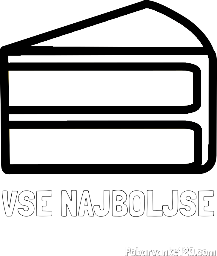 Pobarvanka imena VSE NAJBOLJŠE in pobarvanka kosa torte