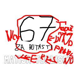 Pobarvana pobarvanka - Pobarvanka imena MATIJA .TOPLIŠEK in 67 za butaste