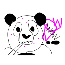Pobarvana pobarvanka - Pobarvanka “Prestrašena panda”