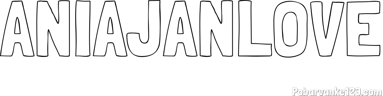 Pobarvanka imena ANIAJANLOVE
