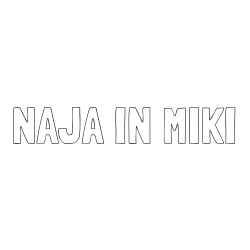 Online izdelana pobarvanka - Pobarvanka imena NAJA IN MIKI