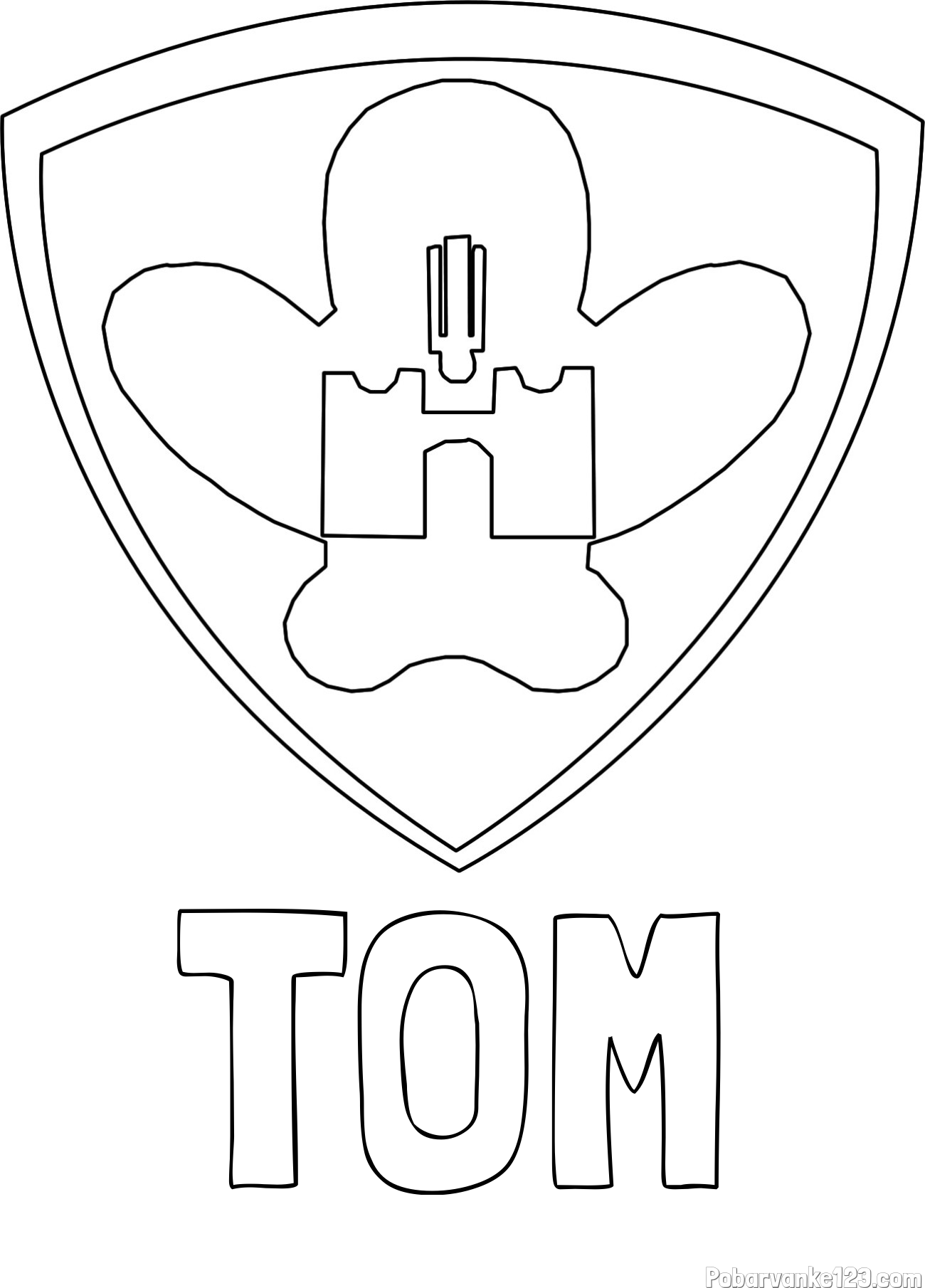 Pobarvanka imena TOM in pobarvanka NK Maribor (grb)