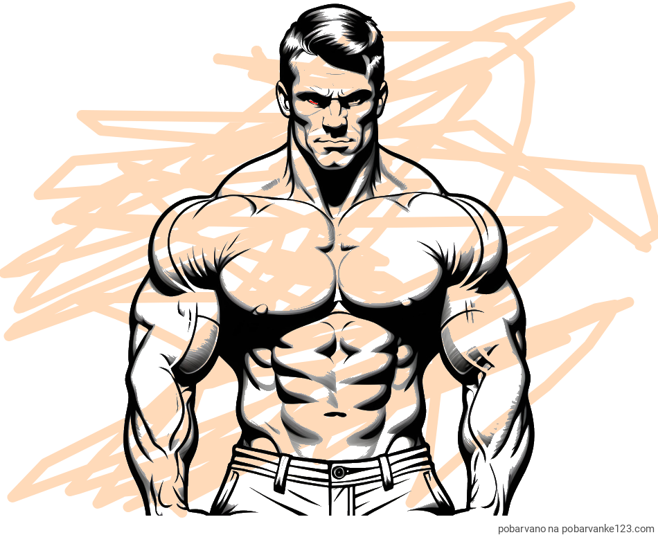 POBARVANA POBARVANKA - Pobarvanka bodybuilder-ja