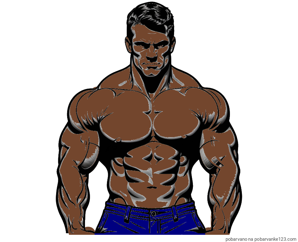 POBARVANA POBARVANKA - Pobarvanka bodybuilder-ja