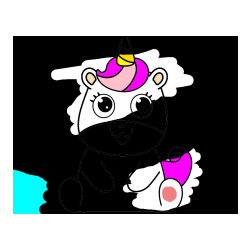 Pobarvana pobarvanka - Pobarvanka čudovitega samoroga Unicorn
