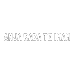 Online izdelana pobarvanka - Pobarvanka imena ANJA RADA TE IMAM