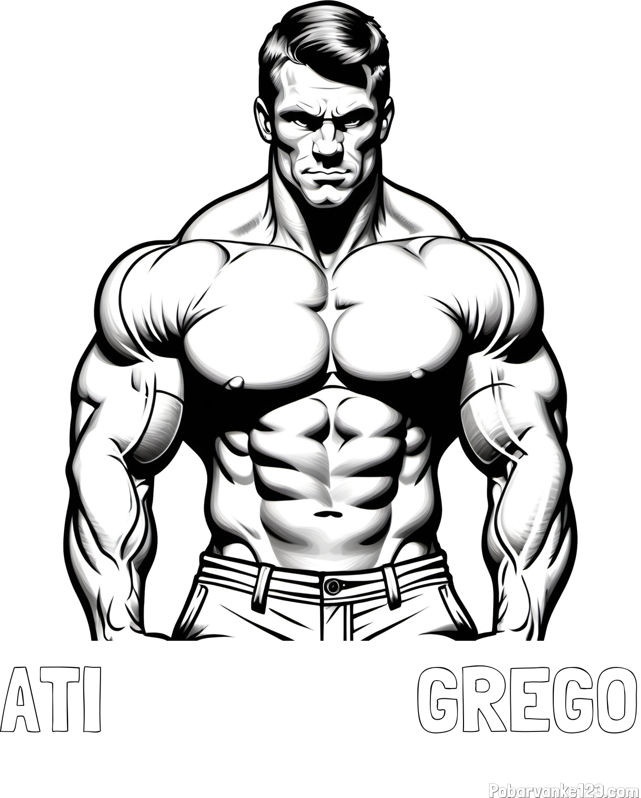 Pobarvanka imena ATI                 GREGO in pobarvanka bodybuilder-ja