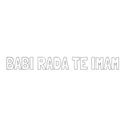 Online izdelana pobarvanka - Pobarvanka imena BABI RADA TE IMAM