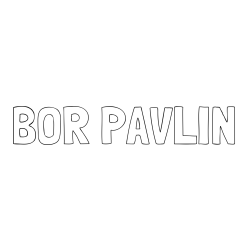 Online izdelana pobarvanka - Pobarvanka imena BOR PAVLIN