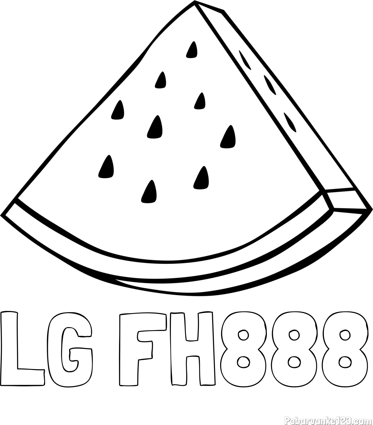Pobarvanka imena LG FH888 in pobarvanka lubenice