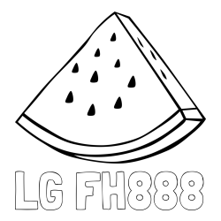 Online izdelana pobarvanka - Pobarvanka imena LG FH888 in pobarvanka lubenice