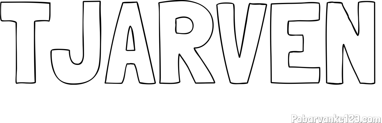 Pobarvanka imena TJARVEN