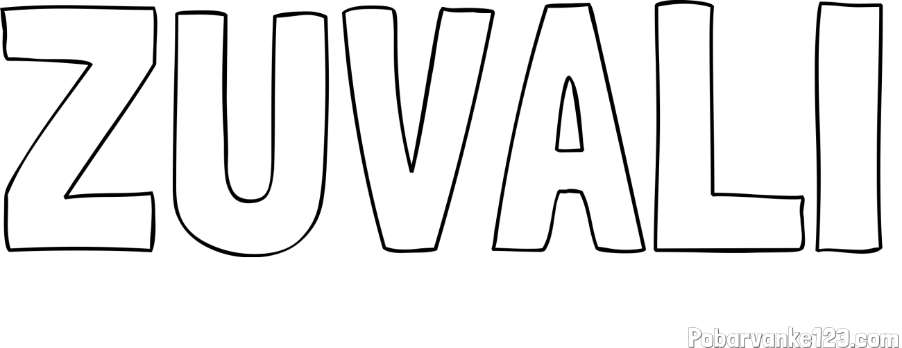 Pobarvanka imena ŽUVALI