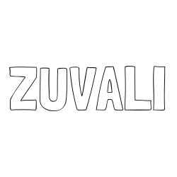 Online izdelana pobarvanka - Pobarvanka imena ŽUVALI