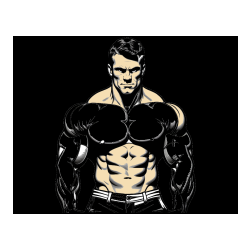 Pobarvana pobarvanka - Pobarvanka bodybuilder-ja