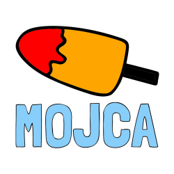 Pobarvana pobarvanka - Pobarvanka imena MOJCA in pobarvanka lučke (sladoled na palčki)