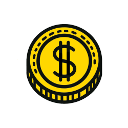 Pobarvana pobarvanka - Pobarvanka kovanca - USD (ameriški dolar)