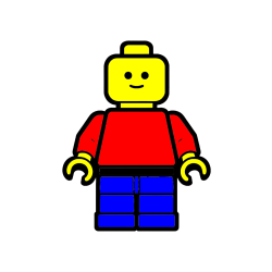 Pobarvana pobarvanka - Pobarvanka LEGO figurice fanta