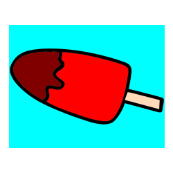 Pobarvana pobarvanka - Pobarvanka lučke (sladoled na palčki)