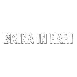 Online izdelana pobarvanka - Pobarvanka imena BRINA IN MAMI