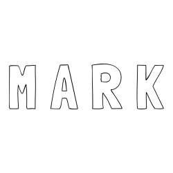 Pobarvanka imena M A R K