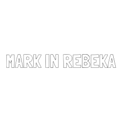 Online izdelana pobarvanka - Pobarvanka imena MARK IN REBEKA