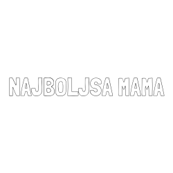 Online izdelana pobarvanka - Pobarvanka imena NAJBOLJŠA MAMA