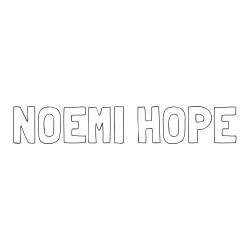 Online izdelana pobarvanka - Pobarvanka imena NOEMI HOPE