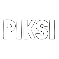 Online izdelana pobarvanka - Pobarvanka imena PIKSI