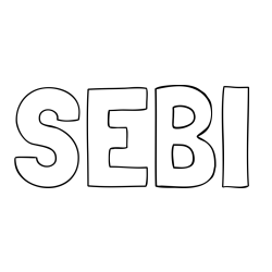 Online izdelana pobarvanka - Pobarvanka imena SEBI