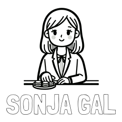 Pobarvanka imena SONJA GAL in pobarvanka bančne uslužbenke