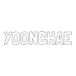 Online izdelana pobarvanka - Pobarvanka imena YOONCHAE