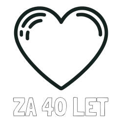 Online izdelana pobarvanka - Pobarvanka imena ZA 40 LET in pobarvanka lepega srčka