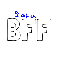 POBARVANA POBARVANKA - Pobarvanka imena BFF