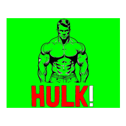 POBARVANA POBARVANKA - Pobarvanka imena HULK! in pobarvanka bodybuilder-ja