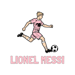 POBARVANA POBARVANKA - Pobarvanka imena LIONEL MESSI in pobarvanka nogometaša v napadu