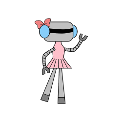 POBARVANA POBARVANKA - Pobarvanka robotke