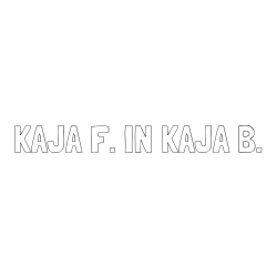 Online izdelana pobarvanka - Pobarvanka imena KAJA F. IN KAJA B.