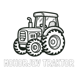 Online izdelana pobarvanka - Pobarvanka imena MOHORJEV TRAKTOR in pobarvanka čudovitega traktorja