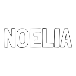 Online izdelana pobarvanka - Pobarvanka imena NOELIA