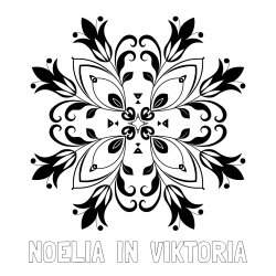 Online izdelana pobarvanka - Pobarvanka imena NOELIA  IN  VIKTORIA in pobarvanka mandale (cvetovi)