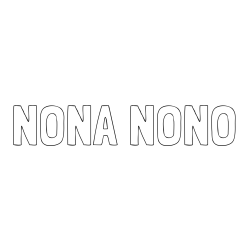 Online izdelana pobarvanka - Pobarvanka imena NONA NONO